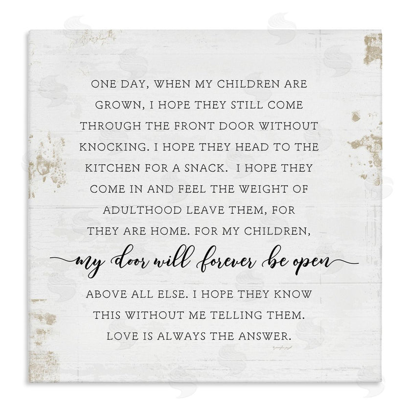 Jennifer Pugh | My Door Forever Open Parenting