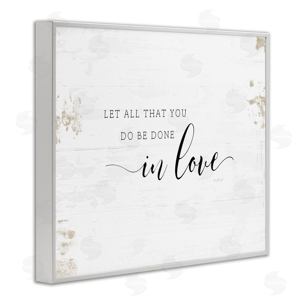 All That You Do in Love White Frame Print Wall Art, Home Decor by Jennifer Pugh