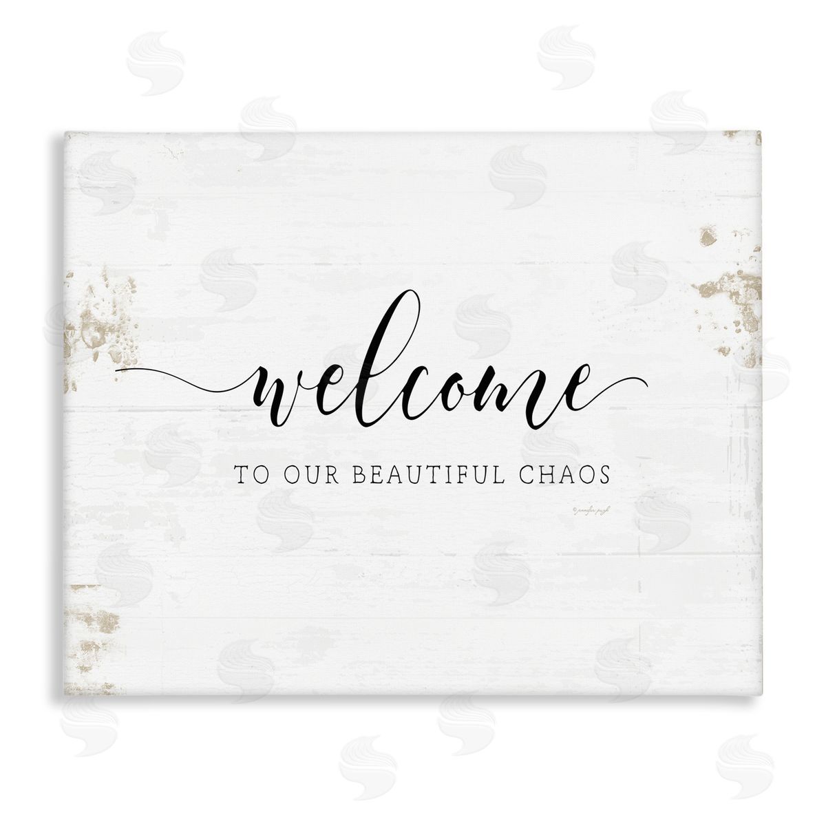 Welcome to Our Beautiful Chaos Canvas Wall Art, Home Decor by Jennifer Pugh
