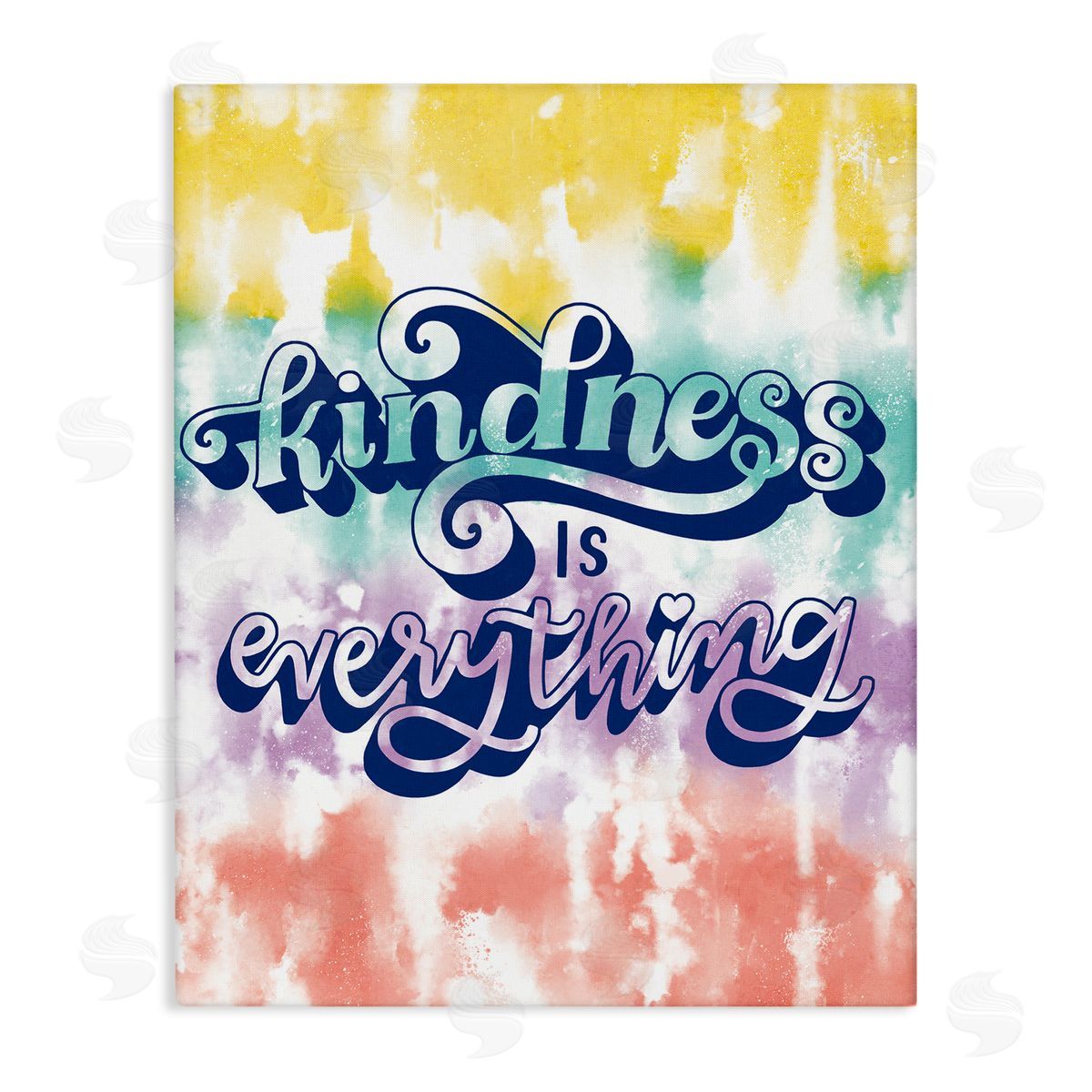 Kindness is Everything Tie Dye Canvas Wall Art, Home Decor by Loni Harris