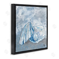 Lisa Morales | Blue Abstract Clam Pearl