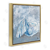 Lisa Morales | Blue Abstract Clam Pearl