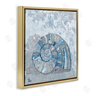 Lisa Morales | Blue Abstract Nautilus Shell