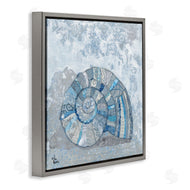 Lisa Morales | Blue Abstract Nautilus Shell