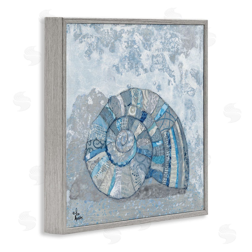 Lisa Morales | Blue Abstract Nautilus Shell