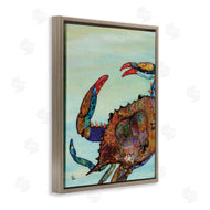 Lisa Morales | Crab with Collage Pattern
