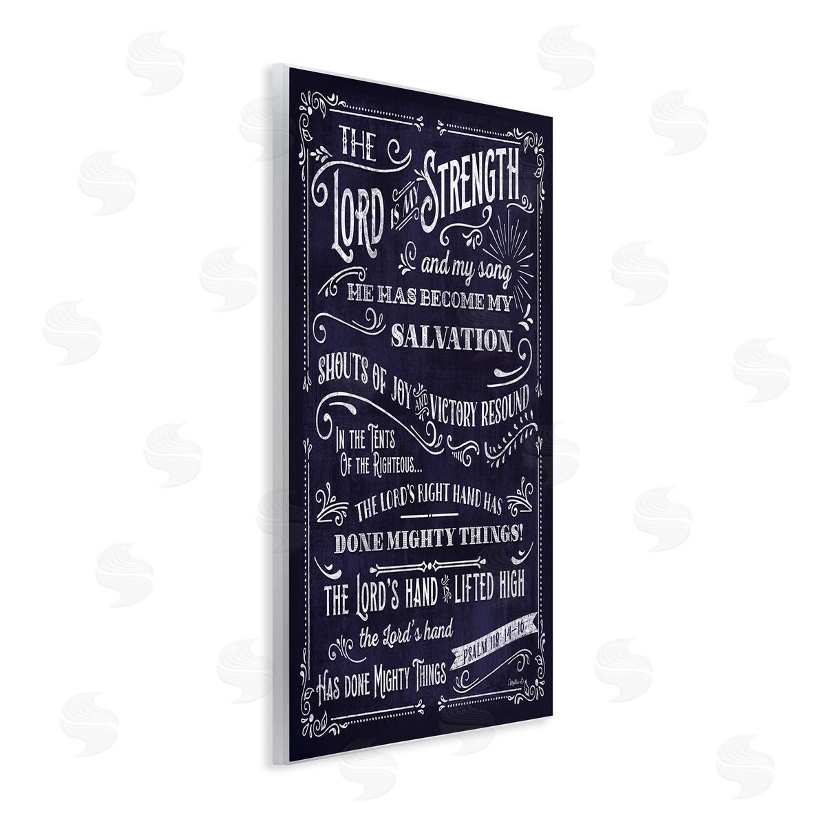 Lord is My Strength Wood Plaque Wall Art, Home Decor by Mollie B.