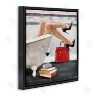 Milli Villa | Female in Bath with Wine