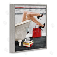 Milli Villa | Female in Bath with Wine