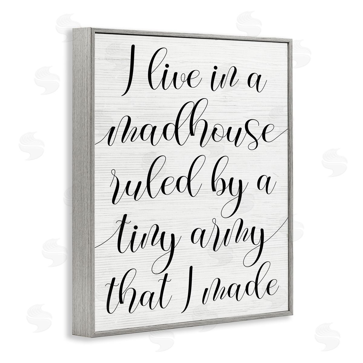 Madhouse Ruled by Children Grey Frame Print Wall Art, Home Decor by Stupell Studio