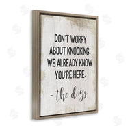 Stupell Studio | We Know You're Here Dog