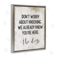 Stupell Studio | We Know You're Here Dog