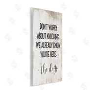 Stupell Studio | We Know You're Here Dog