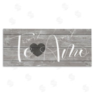 Stupell Studio | Te Amo Rustic Grey
