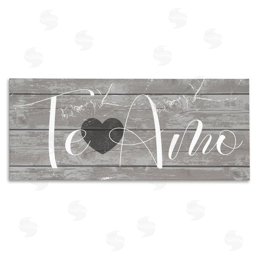 Stupell Studio | Te Amo Rustic Grey