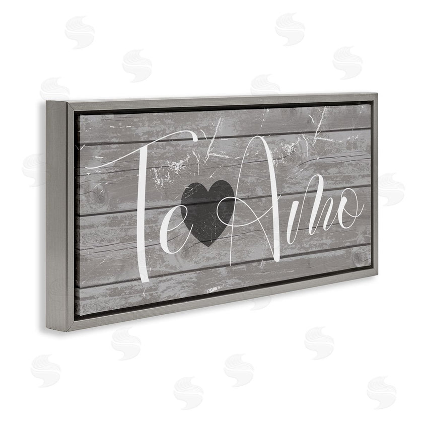 Stupell Studio | Te Amo Rustic Grey