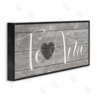 Stupell Studio | Te Amo Rustic Grey