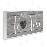 Stupell Studio | Te Amo Rustic Grey