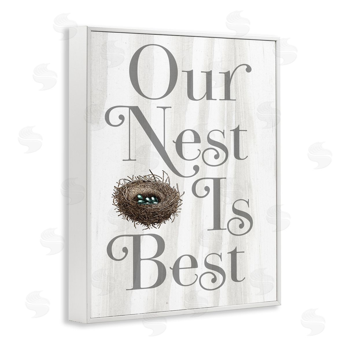 Our Nest is Best White Frame Print Wall Art, Home Decor by Stupell Studio