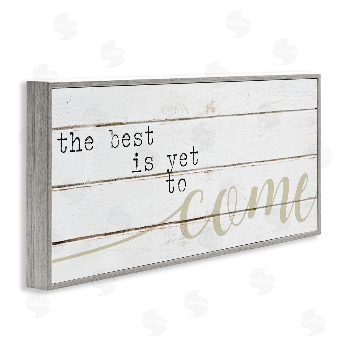 Best Is Yet to Come Grey Frame Print Wall Art, Home Decor by Stupell Studio