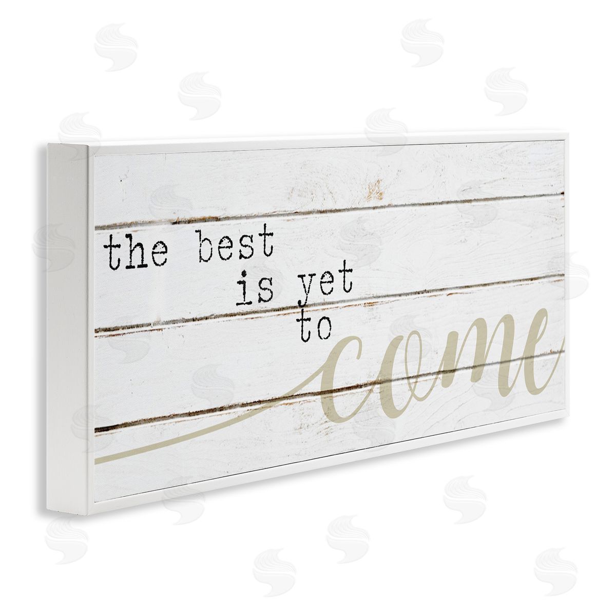 Best Is Yet to Come White Frame Print Wall Art, Home Decor by Stupell Studio