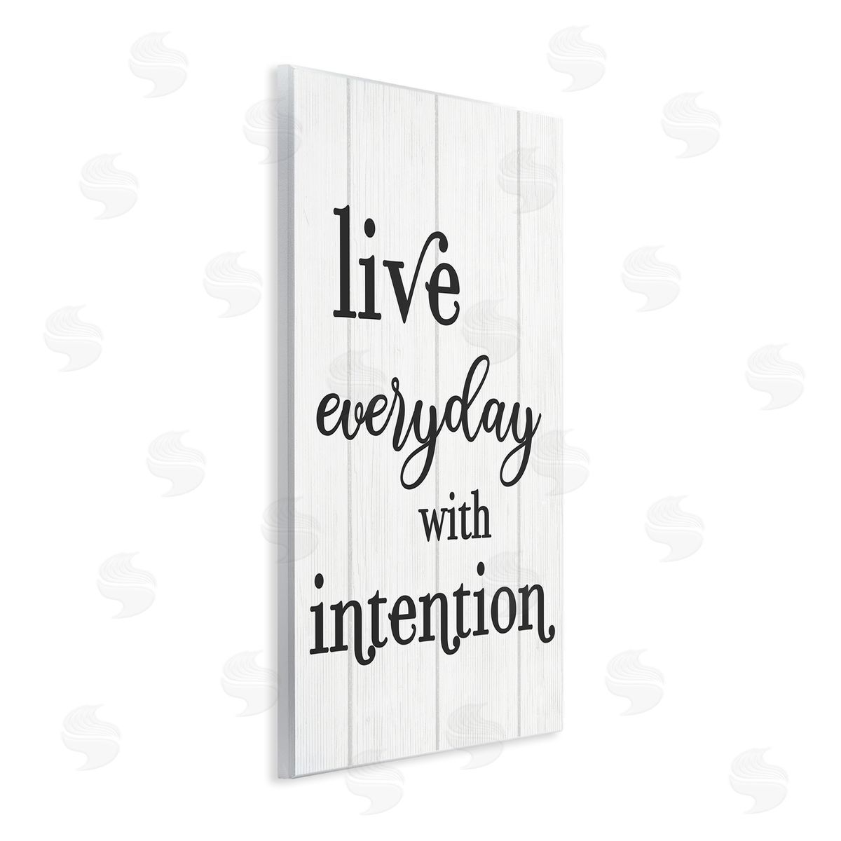 Live Everyday with Intention Wood Plaque Wall Art, Home Decor by Stupell Studio