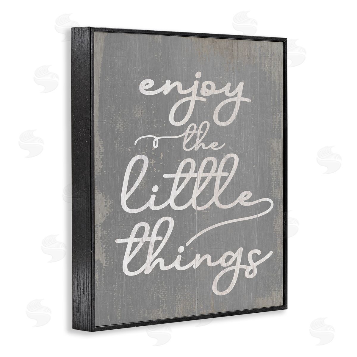 Enjoy The Little Things Black Frame Print Wall Art, Home Decor by Stupell Studio