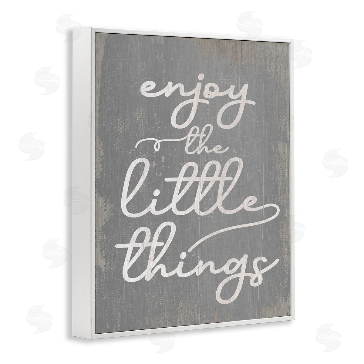 Enjoy The Little Things White Frame Print Wall Art, Home Decor by Stupell Studio