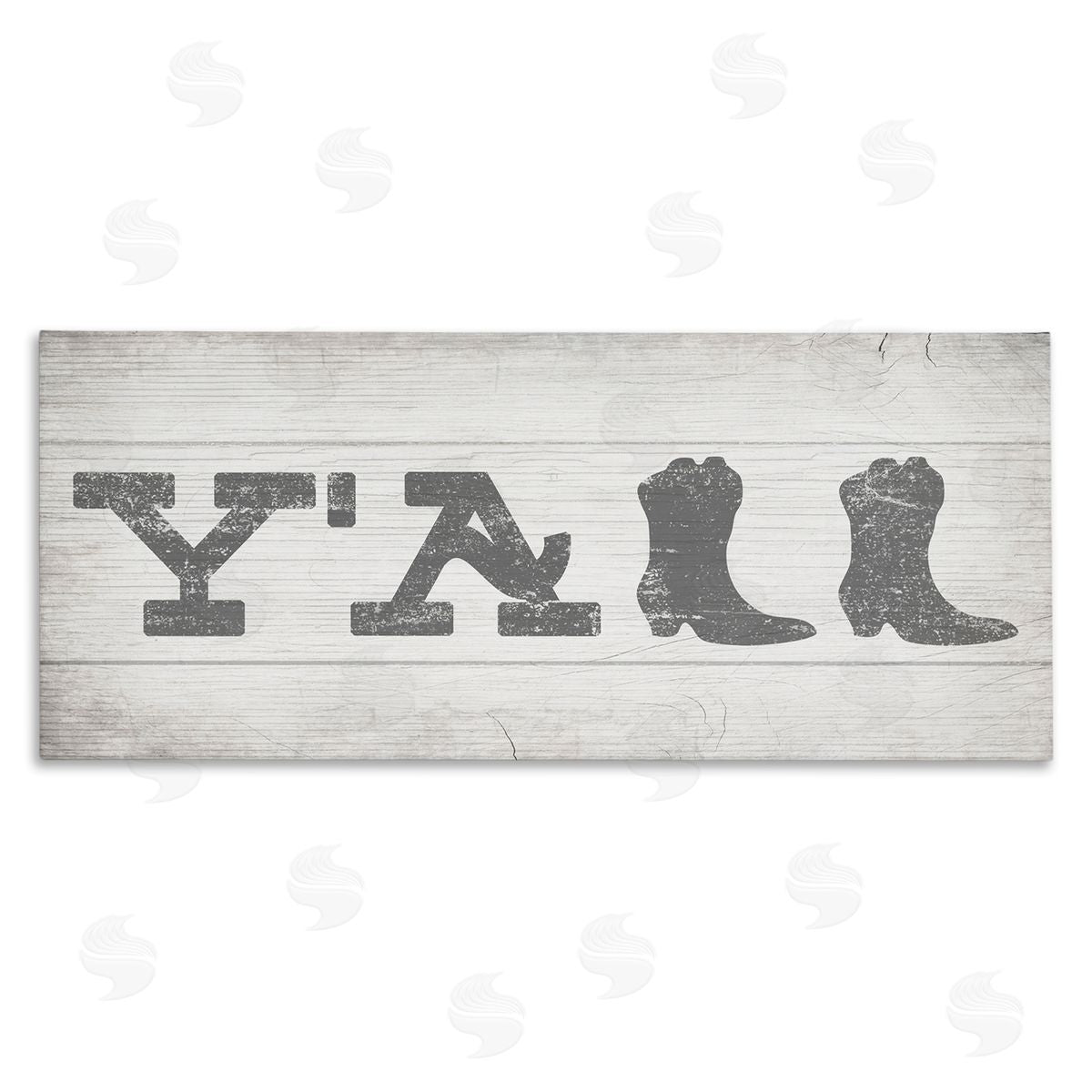 Y'all Welcome Cowboy Boots Canvas Wall Art, Home Decor by Stupell Studio