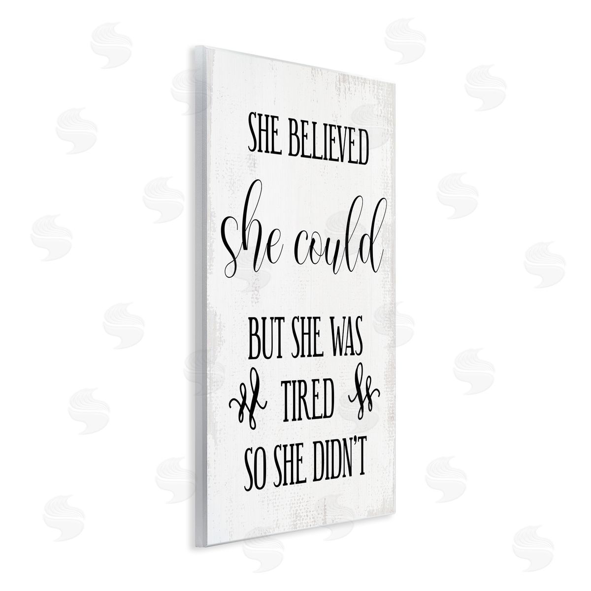 She Could But Was Tired Wood Plaque Wall Art, Home Decor by Stupell Studio