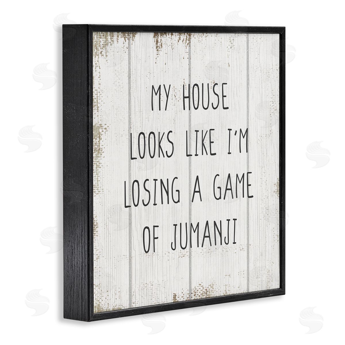 House Looks Like Jungle Game Black Frame Print Wall Art, Home Decor by Stupell Studio