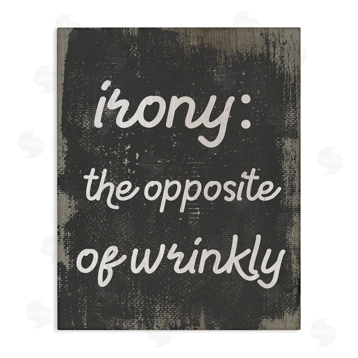 Irony Definition Funny Laundry Canvas Wall Art, Home Decor by Stupell Studio