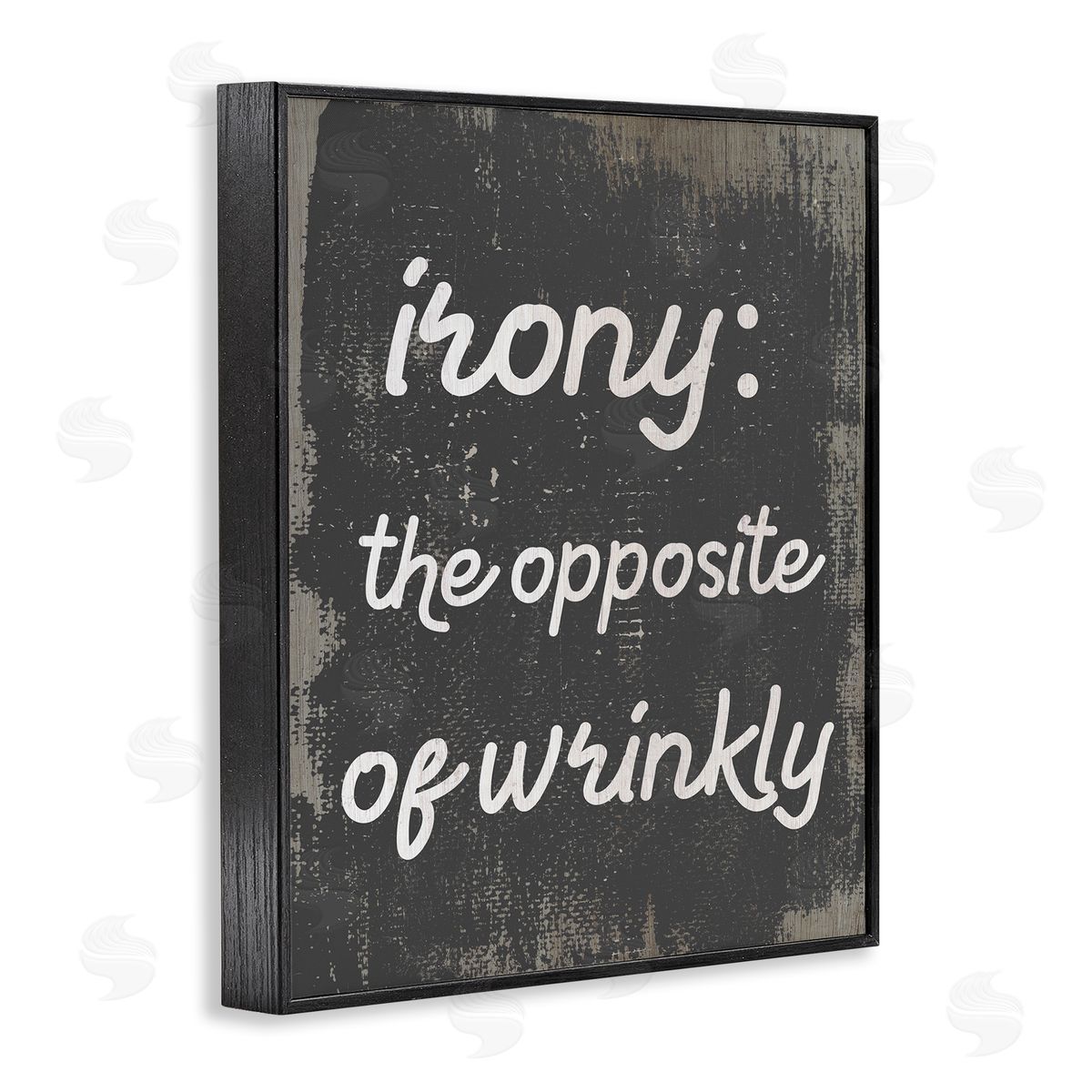 Irony Definition Funny Laundry Black Frame Print Wall Art, Home Decor by Stupell Studio