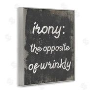 Stupell Studio | Irony Definition Funny Laundry