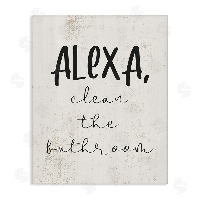 Stupell Studio | Alexa Clean the Bathroom