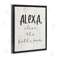 Stupell Studio | Alexa Clean the Bathroom