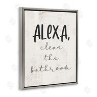 Stupell Studio | Alexa Clean the Bathroom