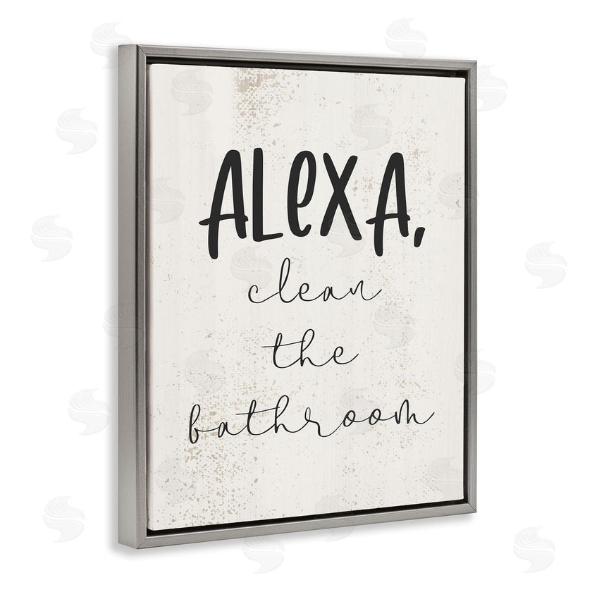 Stupell Studio | Alexa Clean the Bathroom