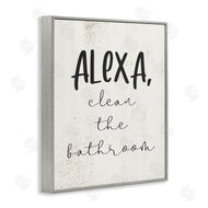 Stupell Studio | Alexa Clean the Bathroom