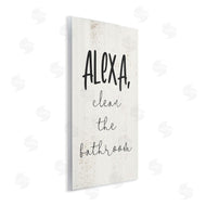 Stupell Studio | Alexa Clean the Bathroom