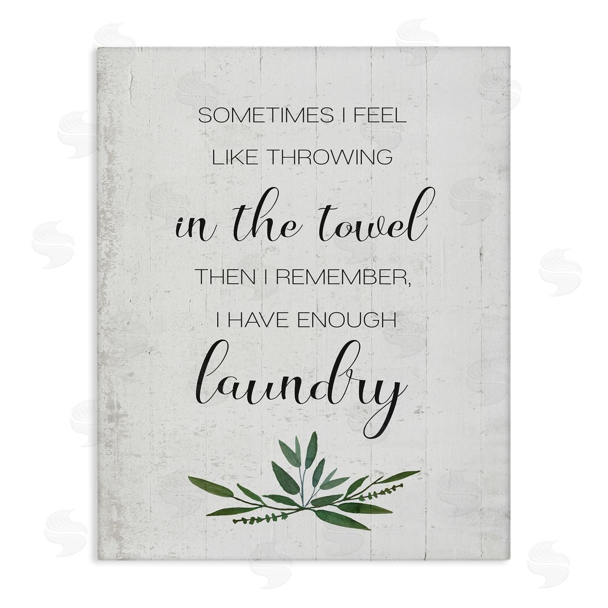Don't Throw In the Towel Canvas Wall Art, Home Decor by Stupell Studio