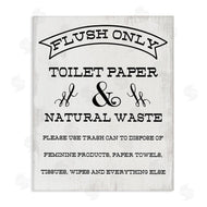 Stupell Studio | Flush Toilet Paper Only