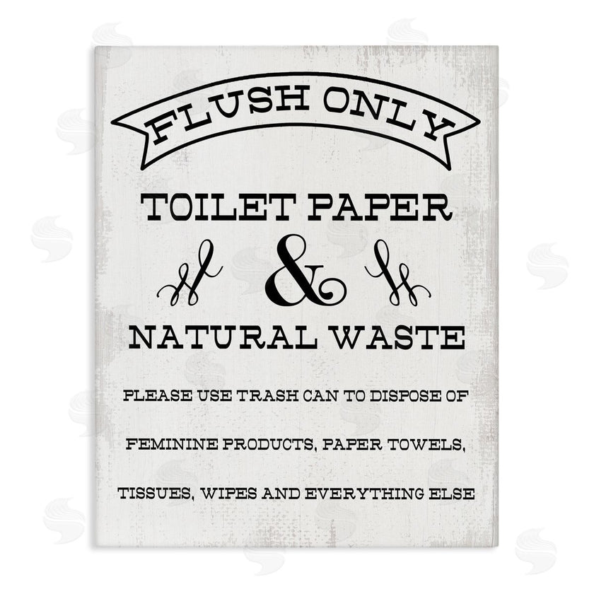 Stupell Studio | Flush Toilet Paper Only