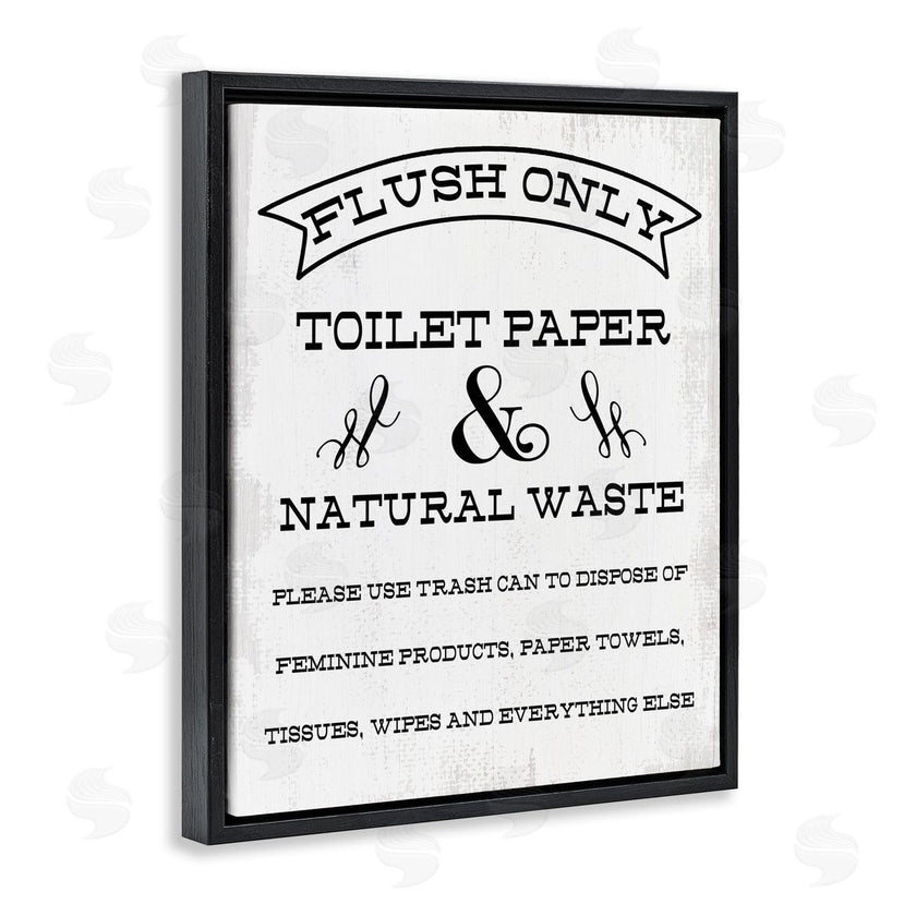 Stupell Studio | Flush Toilet Paper Only