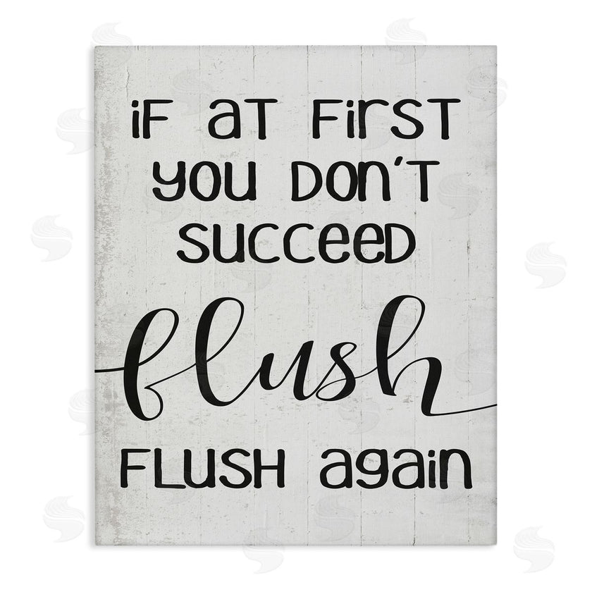 Stupell Studio | If You Don't Succeed Flush Again