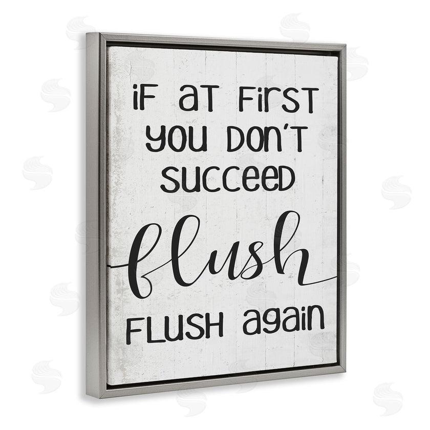 Stupell Studio | If You Don't Succeed Flush Again