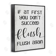 Stupell Studio | If You Don't Succeed Flush Again