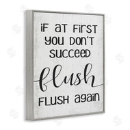 Stupell Studio | If You Don't Succeed Flush Again