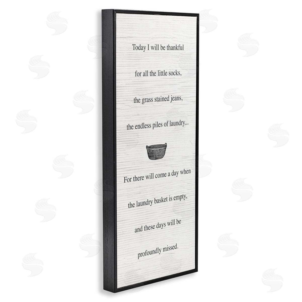 Thankful for Little Socks Black Frame Print Wall Art, Home Decor by Stupell Studio