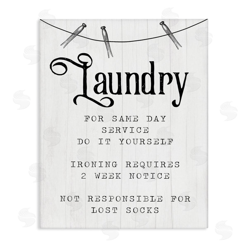 Stupell Studio | Laundry Room Funny Warning